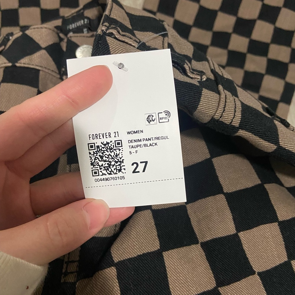 Checkered jeans - Picture 2 of 5